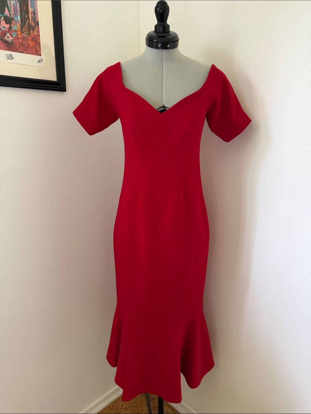 Cinq a Sept Red Mermaid Dress